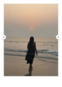 Navy Tiered Sundress with White Trimwomen classic