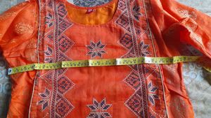 Vibrant Orange Kurta
