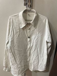 Classic White Button-Down Shirt
