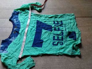 Green Graphic Print 2:T-Shirts