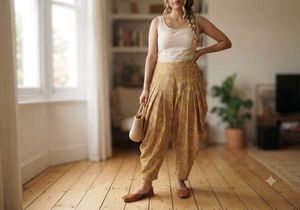 Yellow Floral patiala salwar