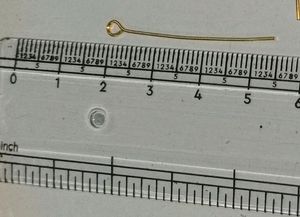 Eyerring,Eye pin Golden  jewelry making combo 100p