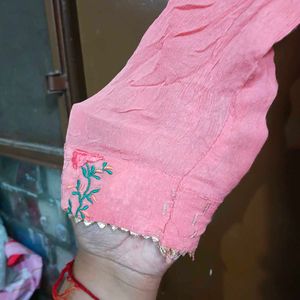 Pink Embroidered Kurta Set