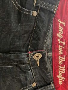 Levi's -Dark blue Wash Cropped Denim Capris
