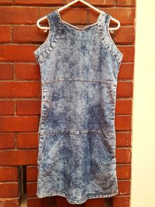Flash Sale !!  Denim One piece (Dark Blue)