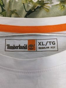 Timberland Men's White Graphic T-Shirt