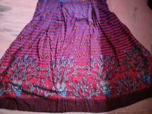 Stylish Blue &amp; Red Printed Dress
