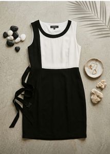 Van Huesen Beautiful White &amp; Black Dress