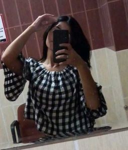 Buttoned Checked Top