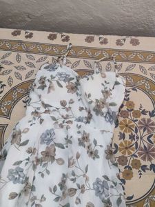white floral dress