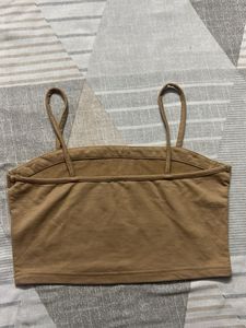 Beige crop top