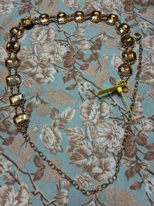 Sparkling Gemstone Chain Belt