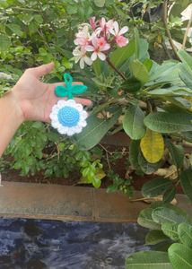 Handmade Crochet Flower Hair Clip