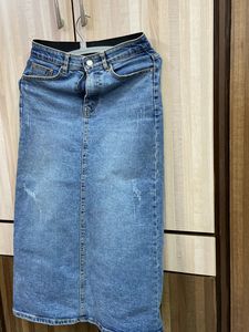 Denim Maxi Skirt