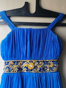 Stunning Royal Blue Embellished Gown