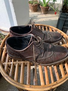 Leather Brogue Dress Shoes