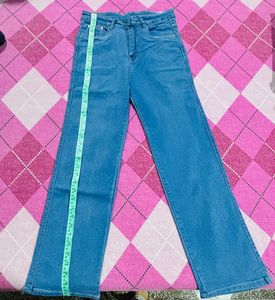Blue Denim straight Leg Jeans