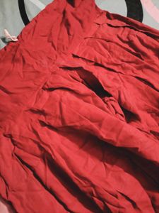 Comfortable Red plain  Salwar
