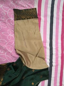 Elegant Green and Gold Ethnic Gown