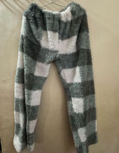 Cozy Plaid Fluffy Lounge Pants