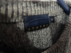 Gray Oversized Knit Sweater