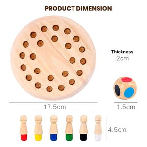 Wooden Memory Game &amp; Dice Set