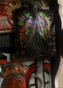 Embroidered Black Kurta Set