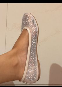 Luna blu embellished flats