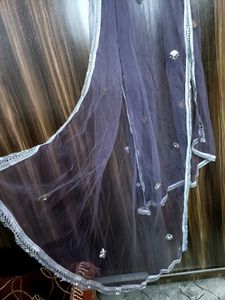 Lavender Ruffled Anarkali Dress