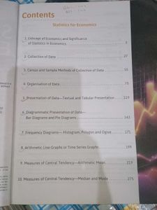 Statistics for Economics Class XI