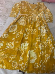 Yellow Floral Kurta Set