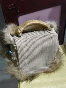 Pinterest inspired Fluffy Faux Fur sling bag
