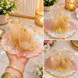 Decorative tissue and spoon Holders Set