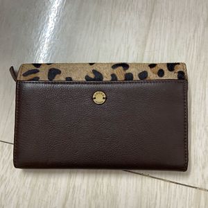Leopard Print &amp; Leather Wallet