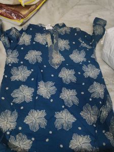 Beautiful Blue Floral Kurta