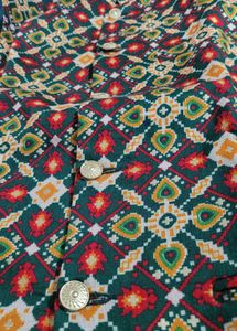 Ethnic Print Jacket