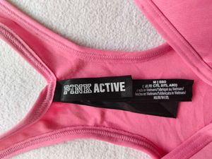 Pink Athletic Crop Top