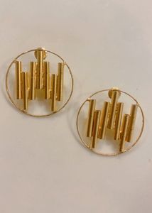 Geometric Bar Drop Earrings