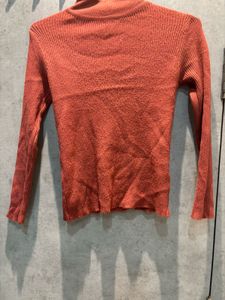 Stylish Rust-Colored Knit Top🌷