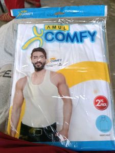 Amul Comfy Men's Cotton Vest (Sleeveless) | 2 Piec