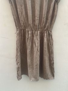 Elegant Brown Wrap Dress