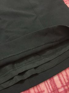 Black Mini H&amp;M Skirt with Gold Buttons