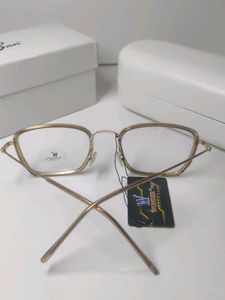 Gold Square Frame Eyeglasses