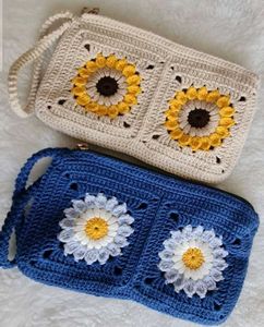 multicolored crochet pouch 🧶+ free gift 🎁