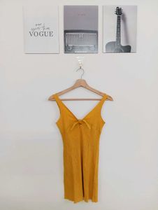 Mustard Yellow Knit Dress