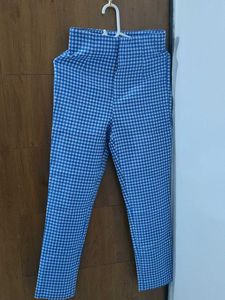Blue Gingham Pants