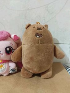 Cute Plush Toys - Pink Bunny &amp; Brown Bear