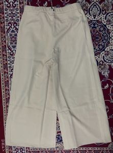 Stylish Beige Wide-Leg Trousers