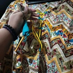 Teal Blue Ethnic gown with jacket