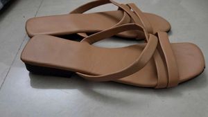 Stylish Beige Flat Sandals